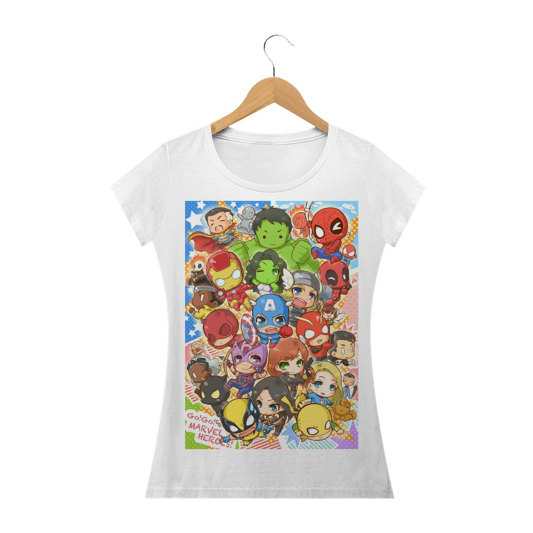 Nome do produto  Heróis da Marvel - Baby Long - Feminina