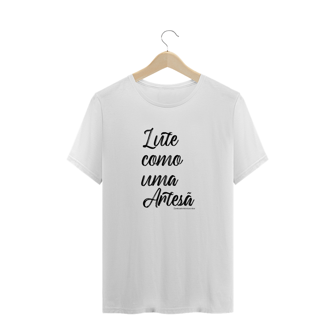 Nome do produto  Camiseta Plus Size Lute (Podcast Entrelaçadas)