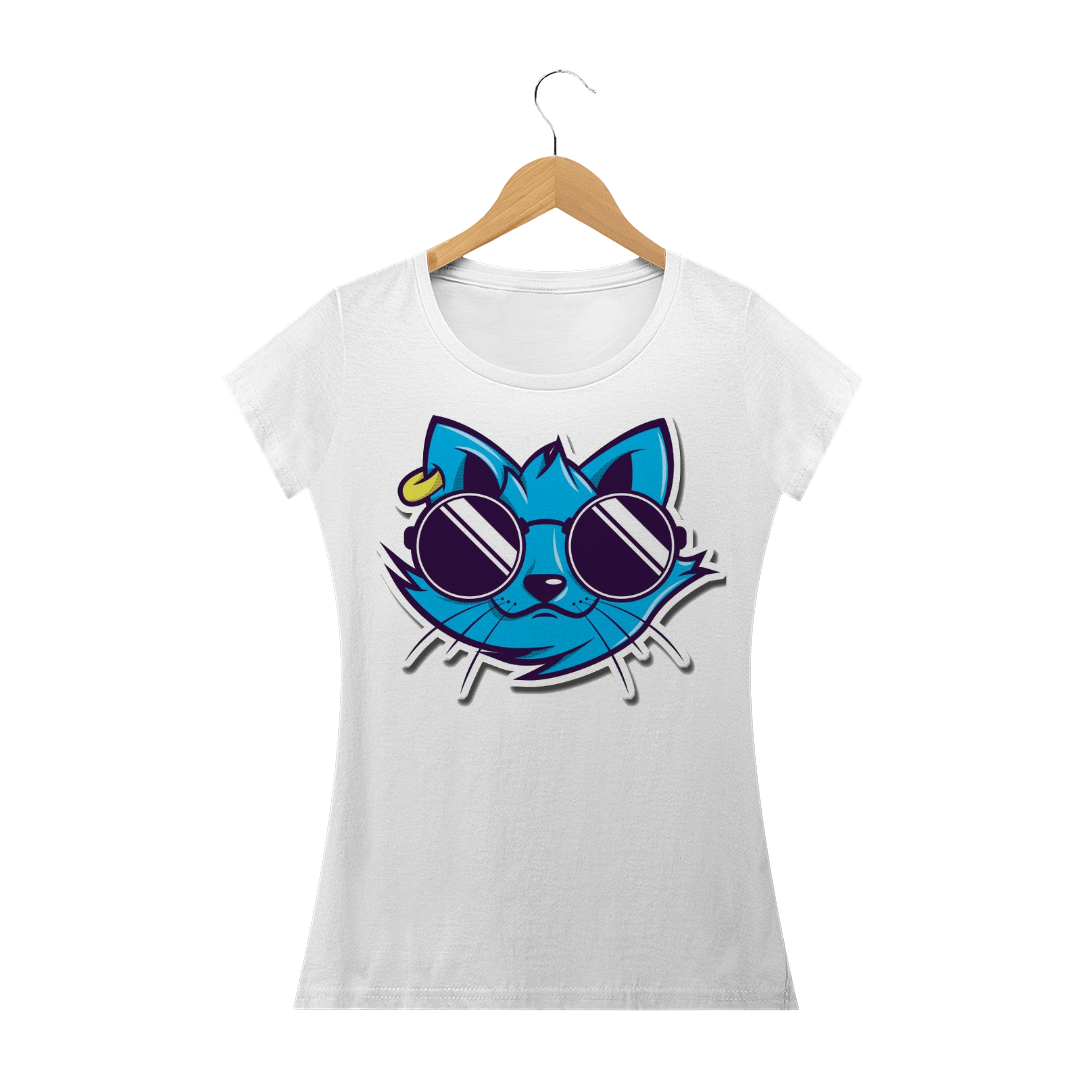 Nome do produto  Camiseta Gato (BRANCA)