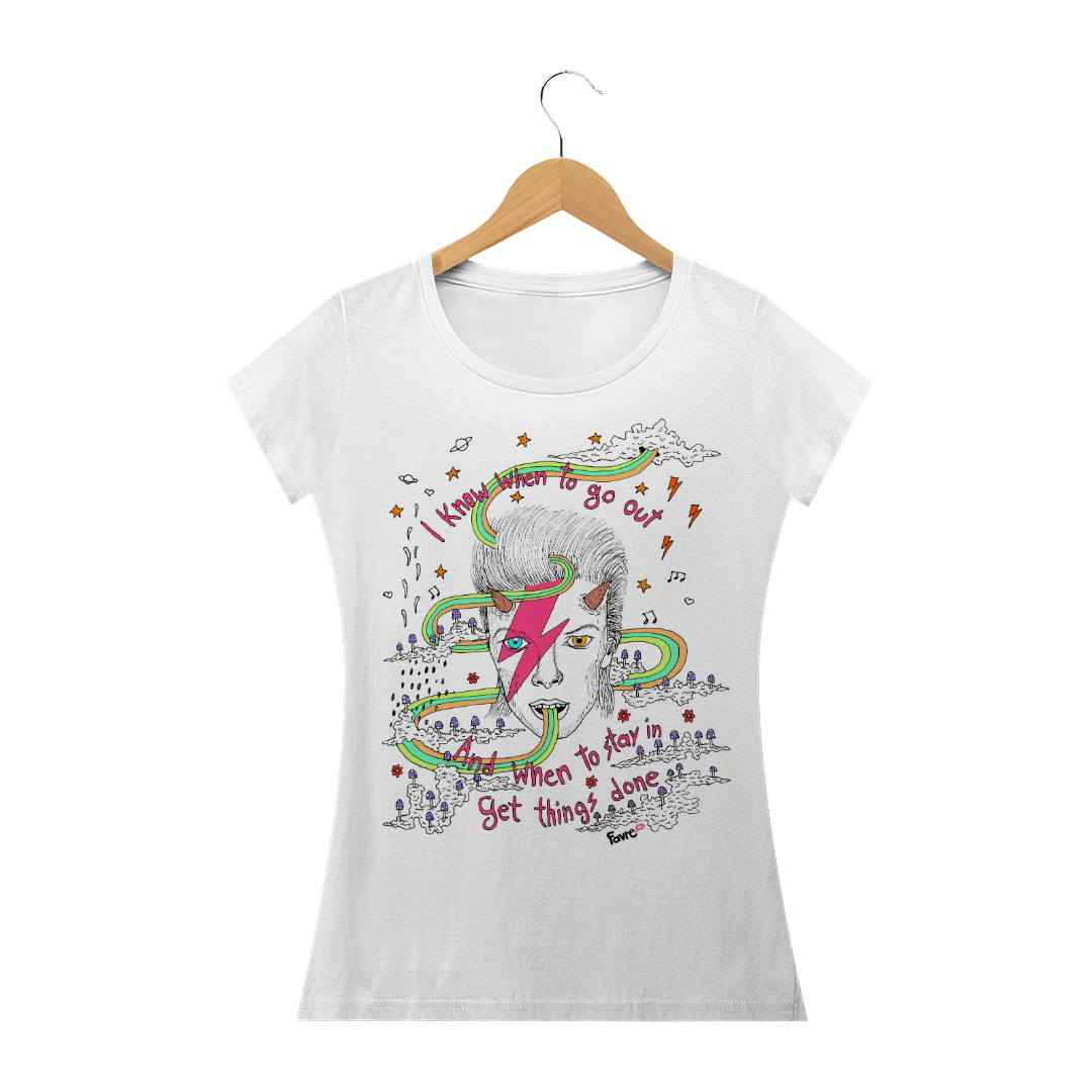 Nome do produto  David Bowie | Baby Look