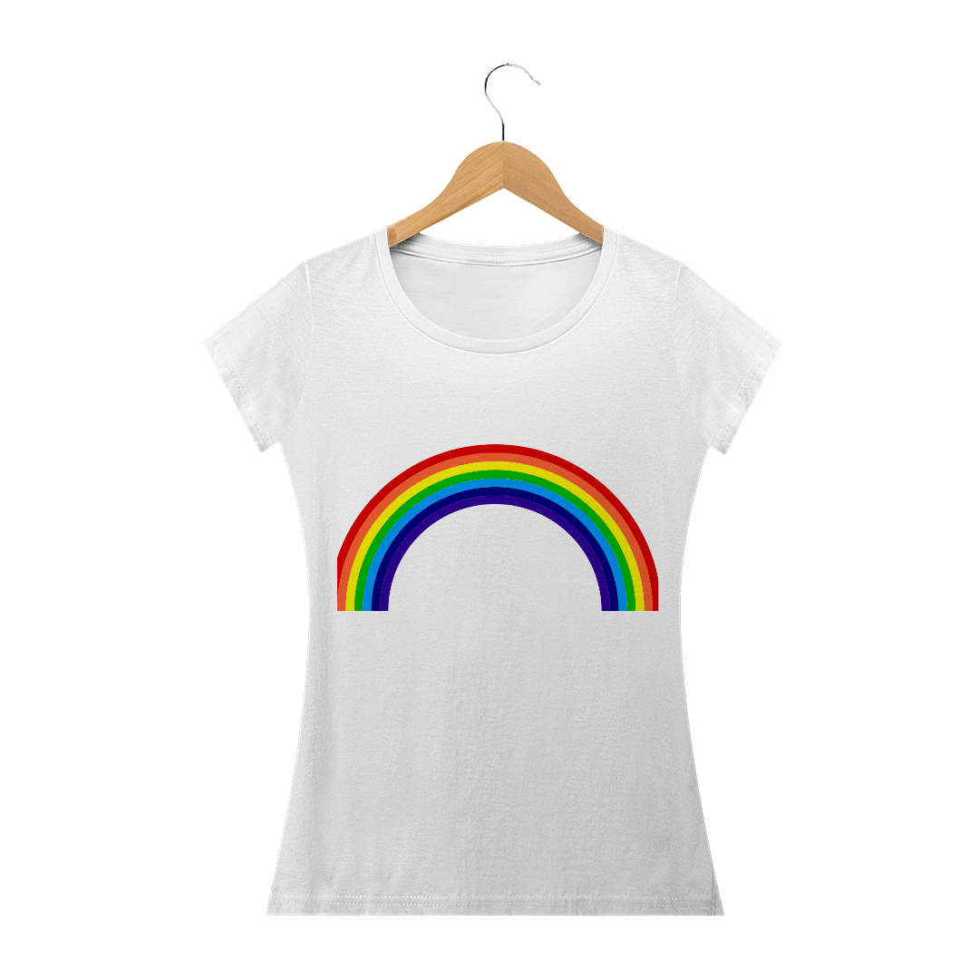 Nome do produto  CAMISA - BABY LONG QUALITY-ARCO-ÍRIS