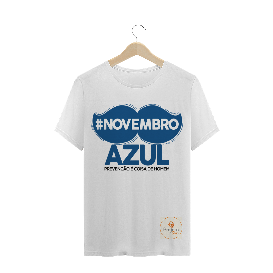Nome do produto  Blusa #novembro azul - Branca
