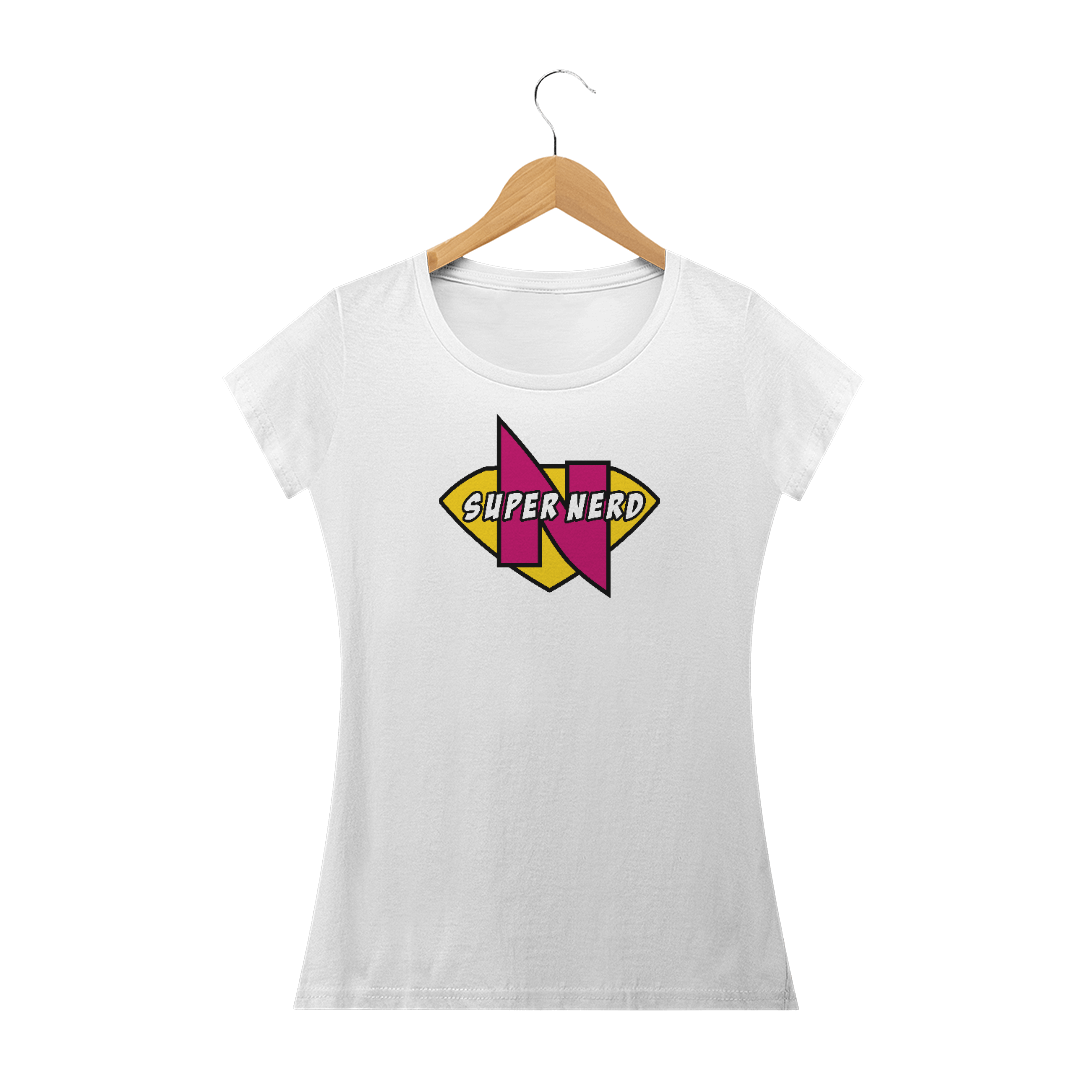 Nome do produto  Camiseta Feminina Super Nerd