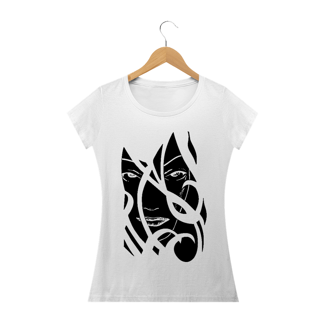 Nome do produto: Camiseta Feminina Estampa A face da mulher