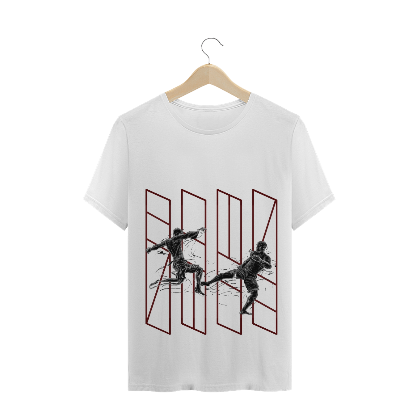 Nome do produto  Camiseta luta geométrica