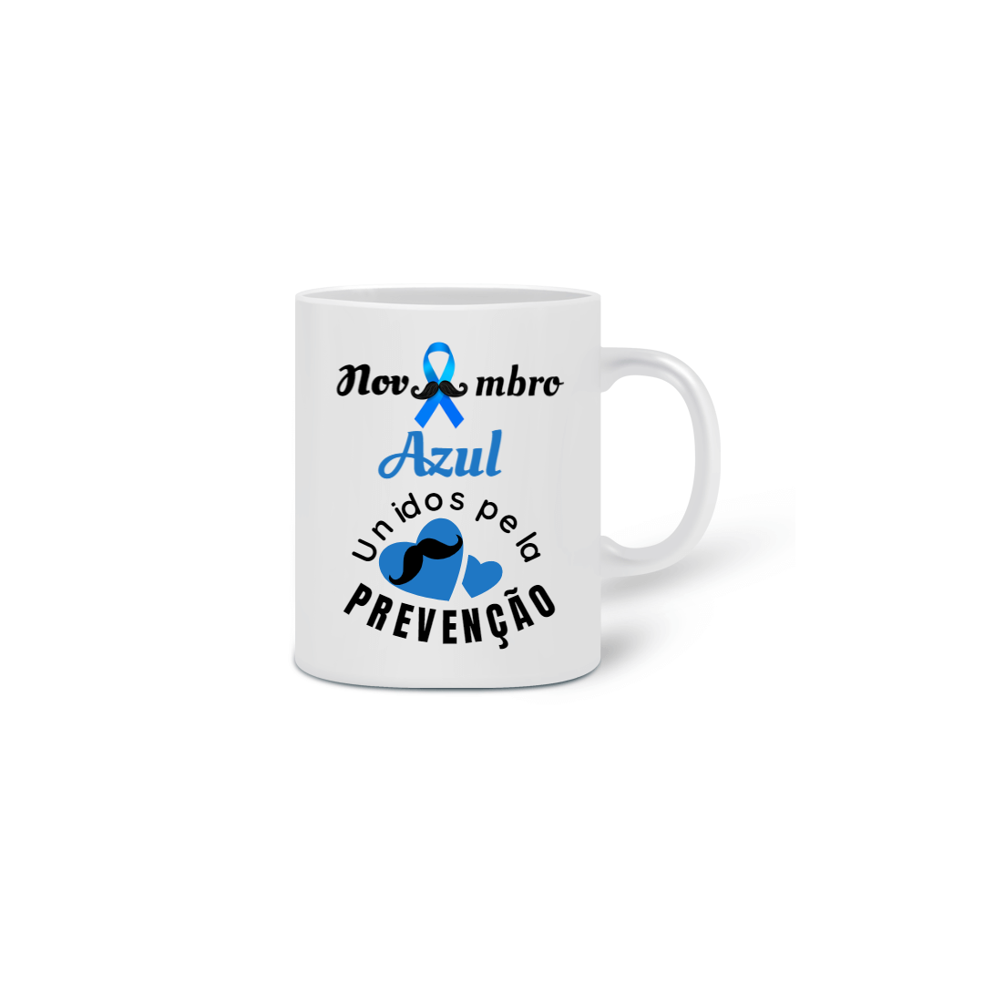 Nome do produto  Caneca - Novembro azul - Unidos pela prev.