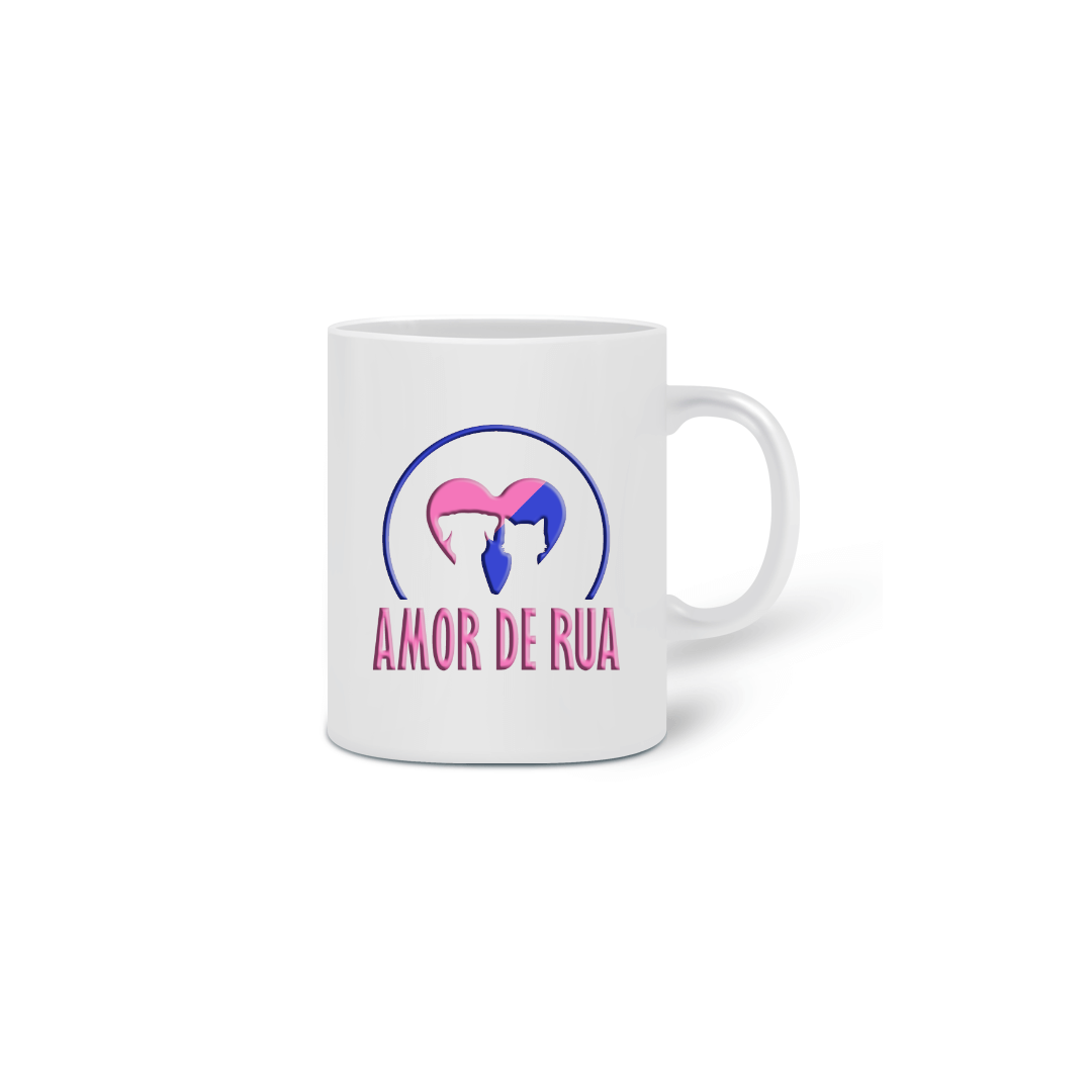 Nome do produto  Caneca Amor de Rua Logo Relevo ra