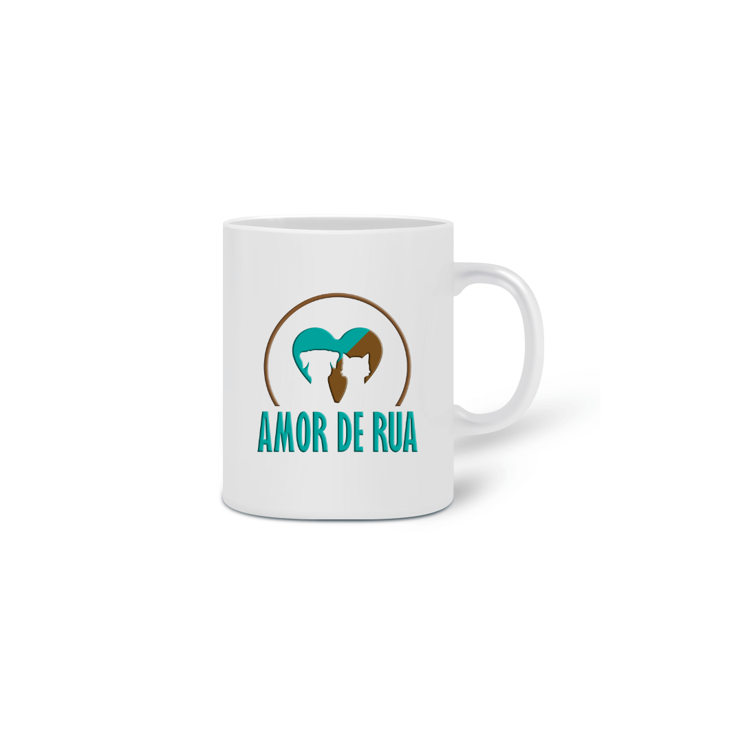 Nome do produto  Caneca Amor de Rua Logo Relevo vm