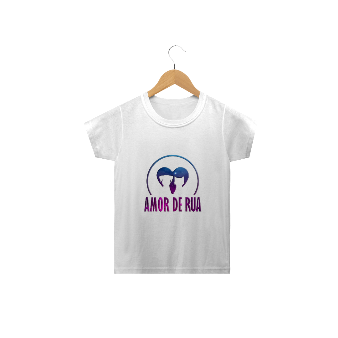 Nome do produto  Camiseta Infantil Amor de Rua estrela