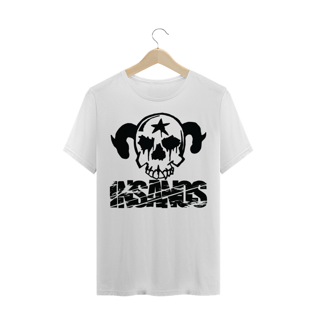 Nome do produto  Camiseta Plus Size Insanos Caveira Preta