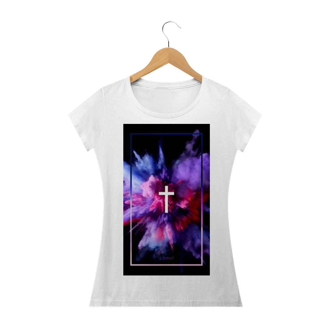 Nome do produto  Camiseta Feminina Estampa de Cruz