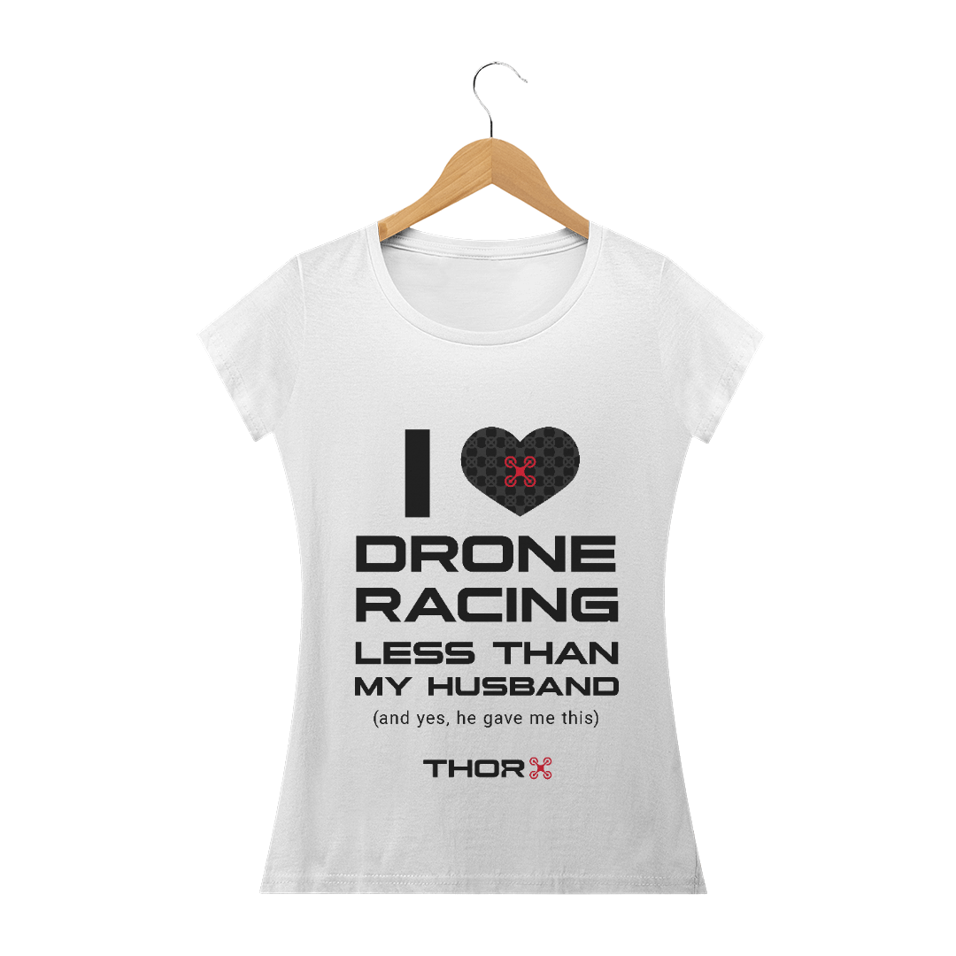 Nome do produto  CAMISETA DRONE RACING BRANCA FEMININA