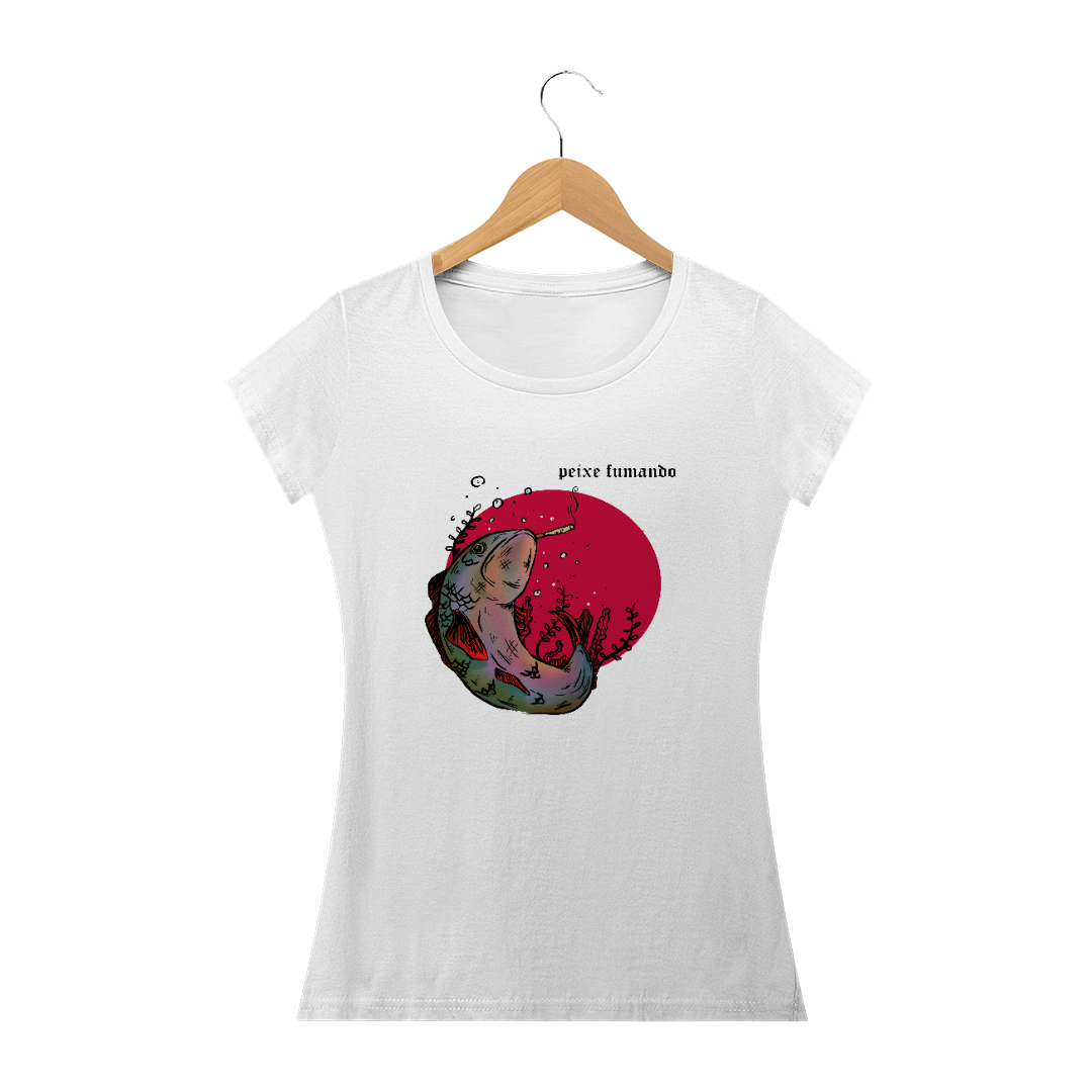 Nome do produto  Camisa feminina peixe fumando
