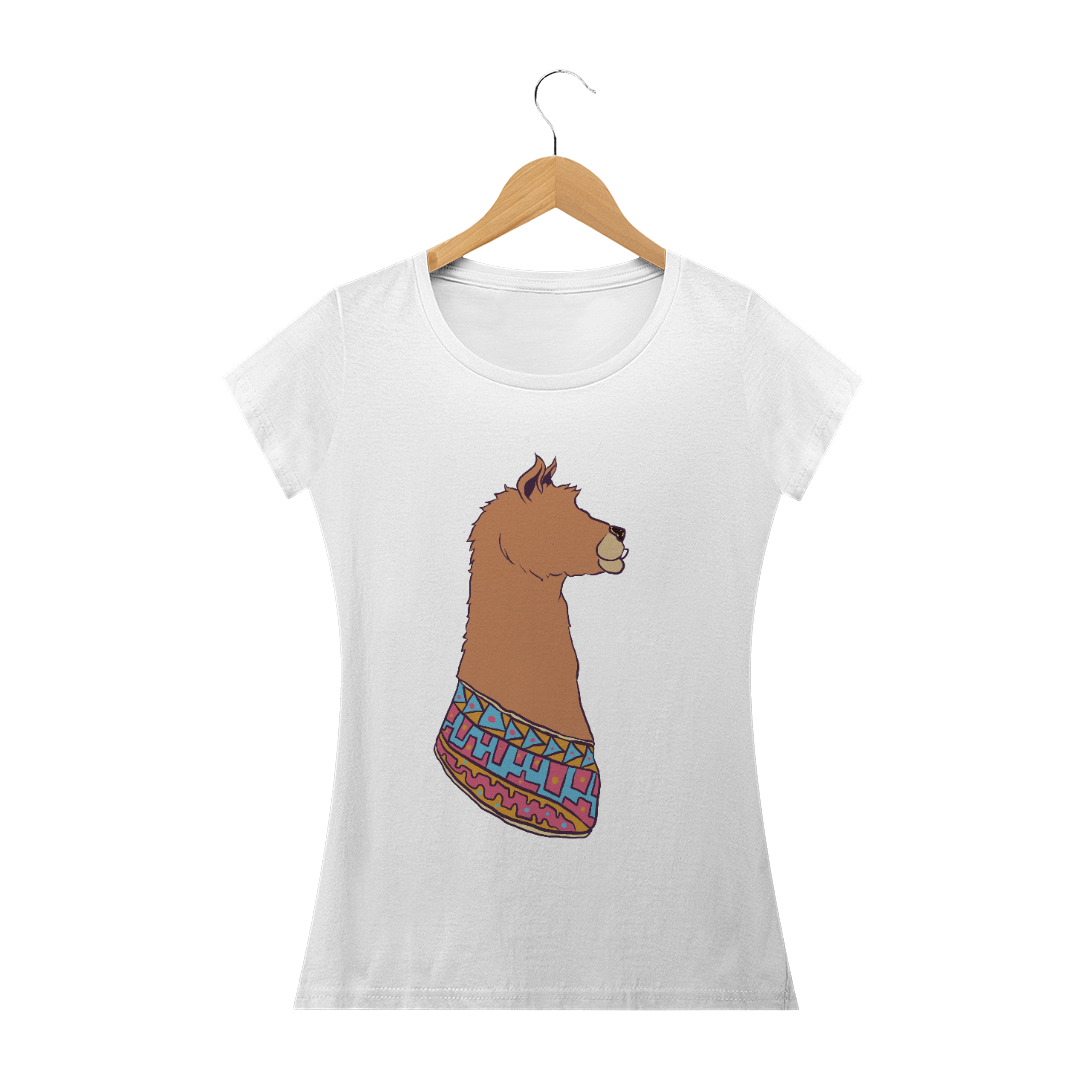 Nome do produto  Camisa feminina Lhama