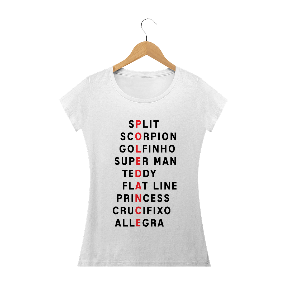 Nome do produto  Camiseta Acrostico Baby Long Quality