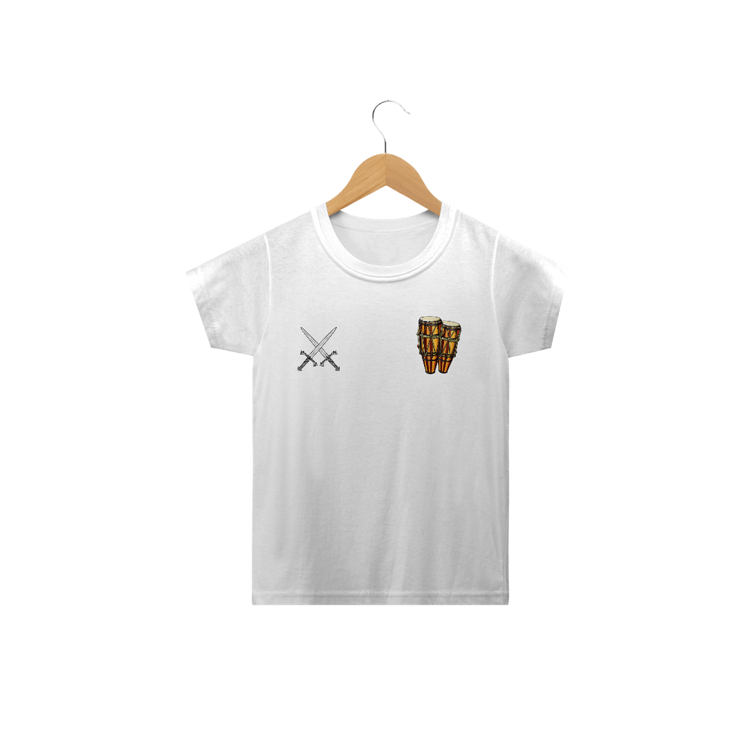 Nome do produto  Camiseta Infantil #Atabaqueiro/Ogum