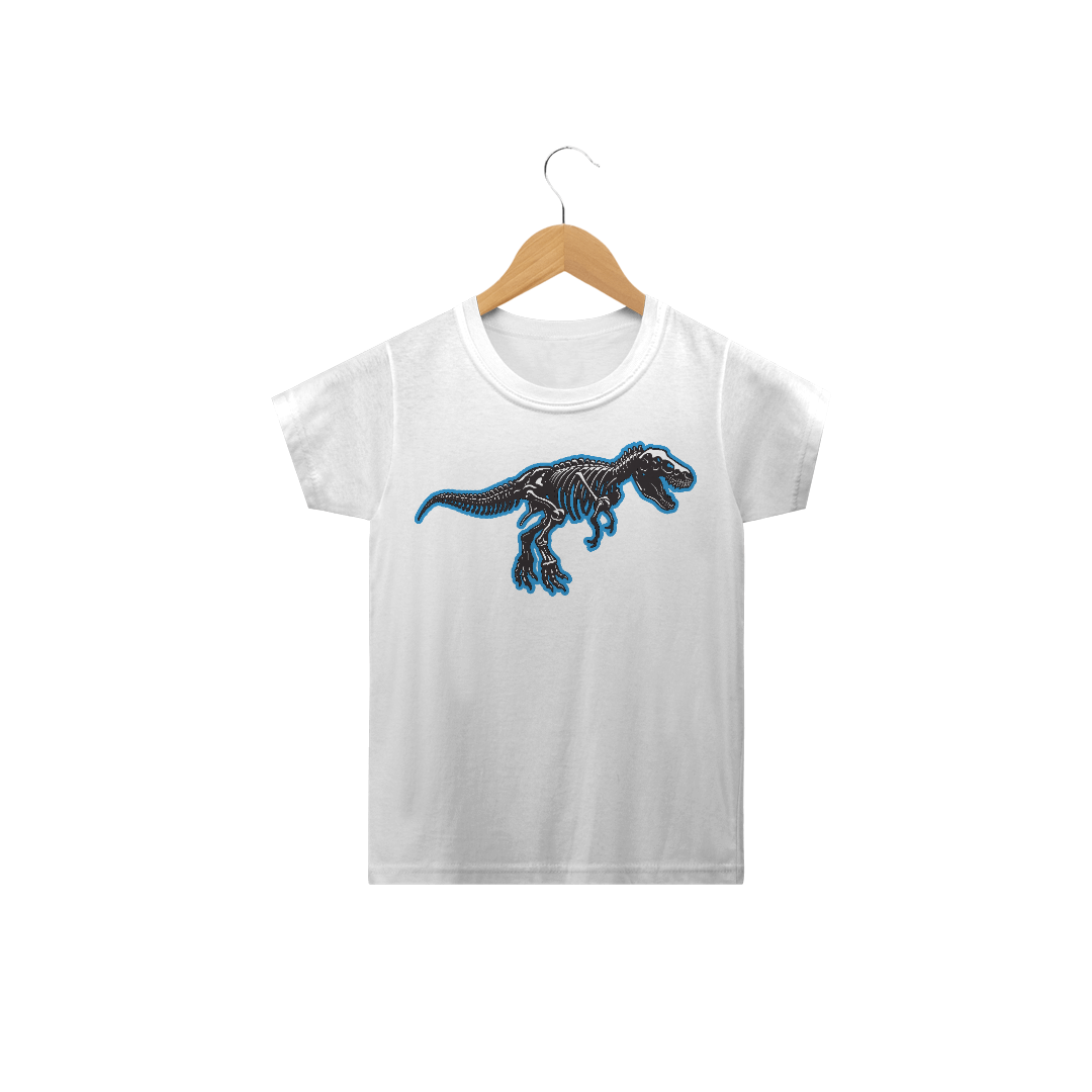Nome do produto  Fóssil T-Rex | Camiseta Infantil | Camisetassauro