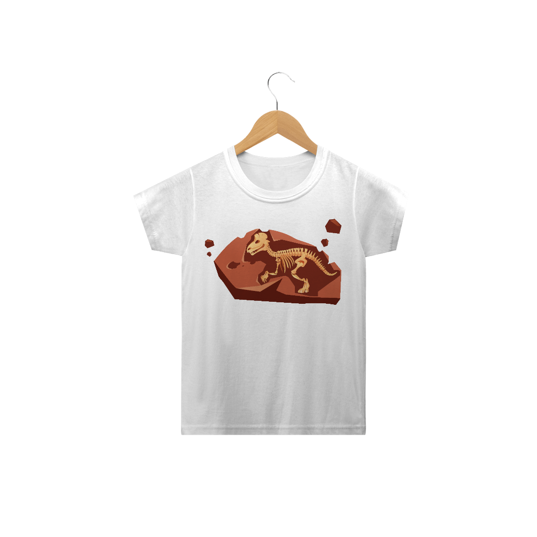 Nome do produto  Fóssil Enterrado | Camiseta Infantil | Camisetassauro 