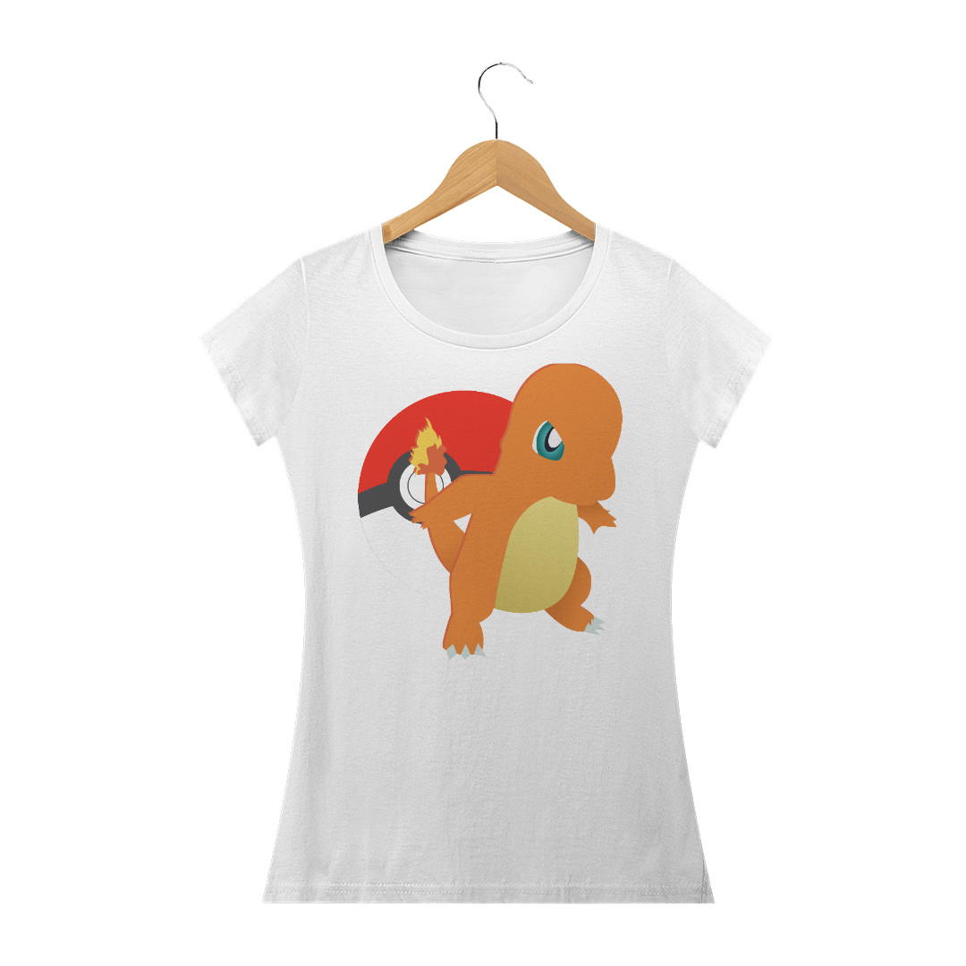 Nome do produto  Charmander - Pokémon (Camiseta feminina)