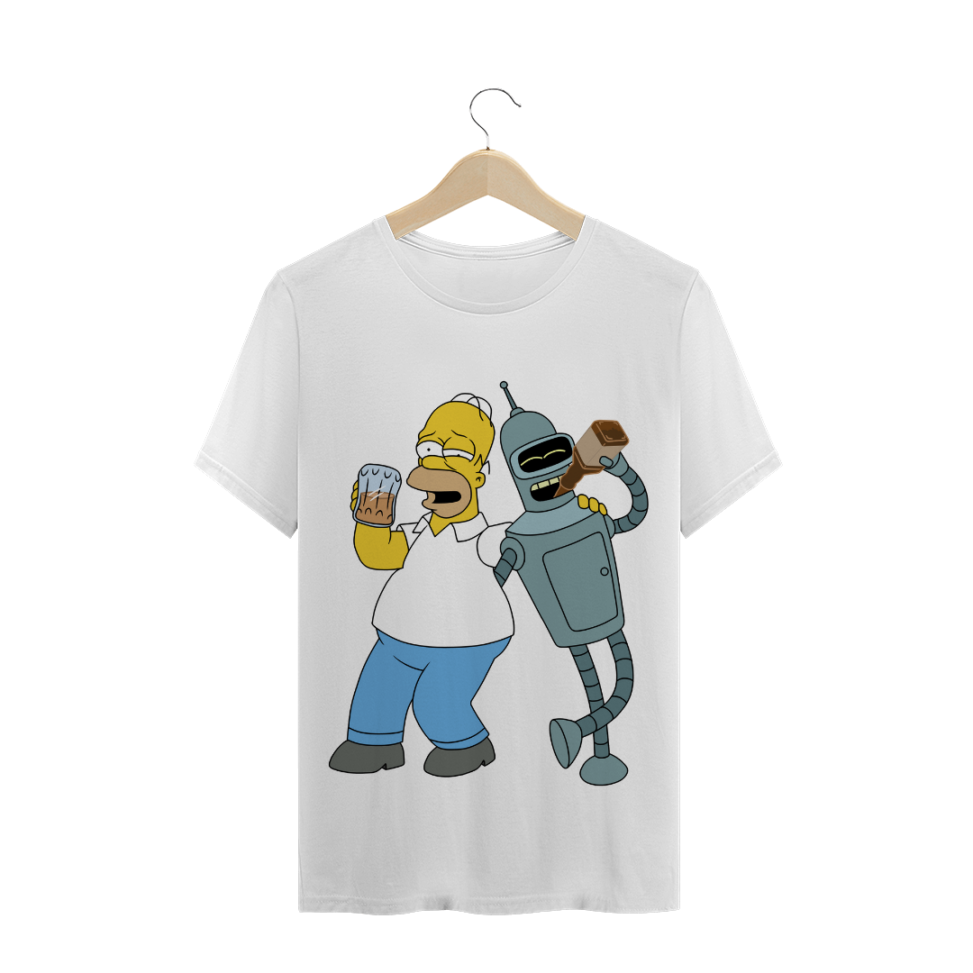 Nome do produto  T-SHIRT QUALITY HOMER & BENDER