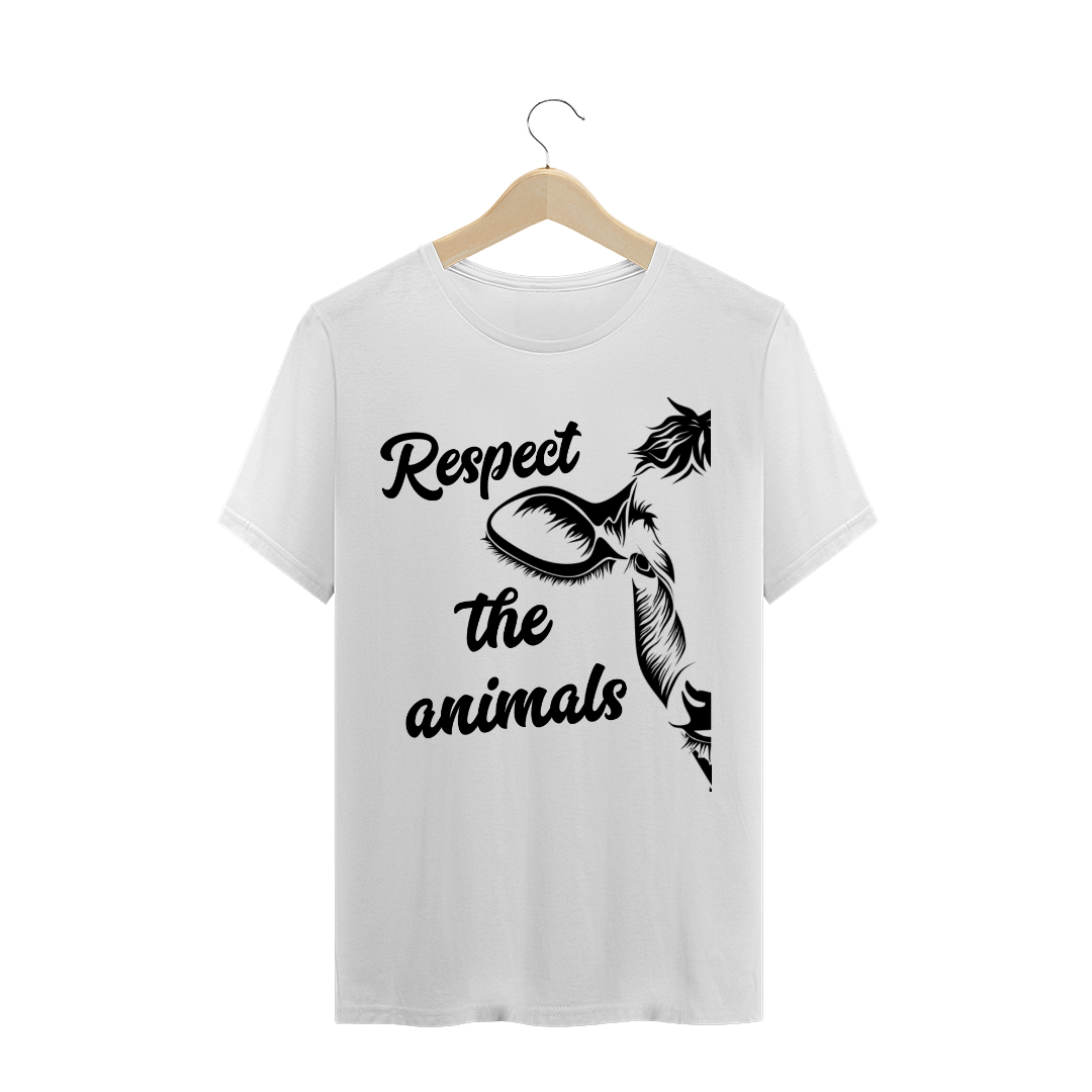 Nome do produto  Camiseta Vegana Respect the animals