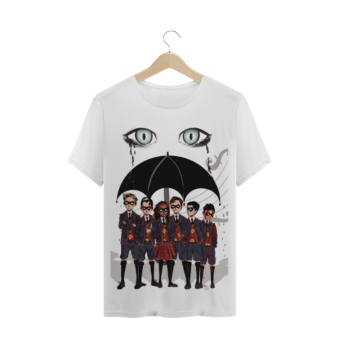 Nome do produto  BLUSA CALICATURA THE UMBRELLA ACADEMY