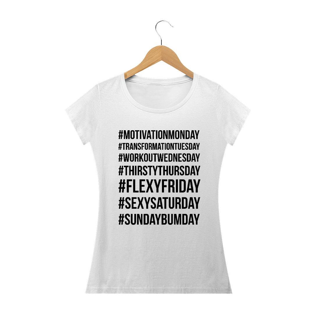 Nome do produto  Camiseta Hastags Pole Baby Long Quality