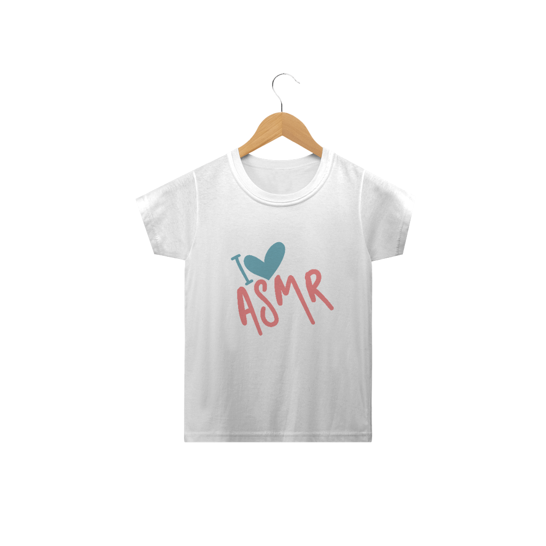 Nome do produto  Camiseta Infantil ASMR  - Camiseta para crianças sobre ASMR