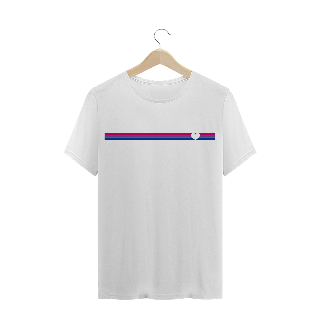 Nome do produto  T-shirt faixa love Bi