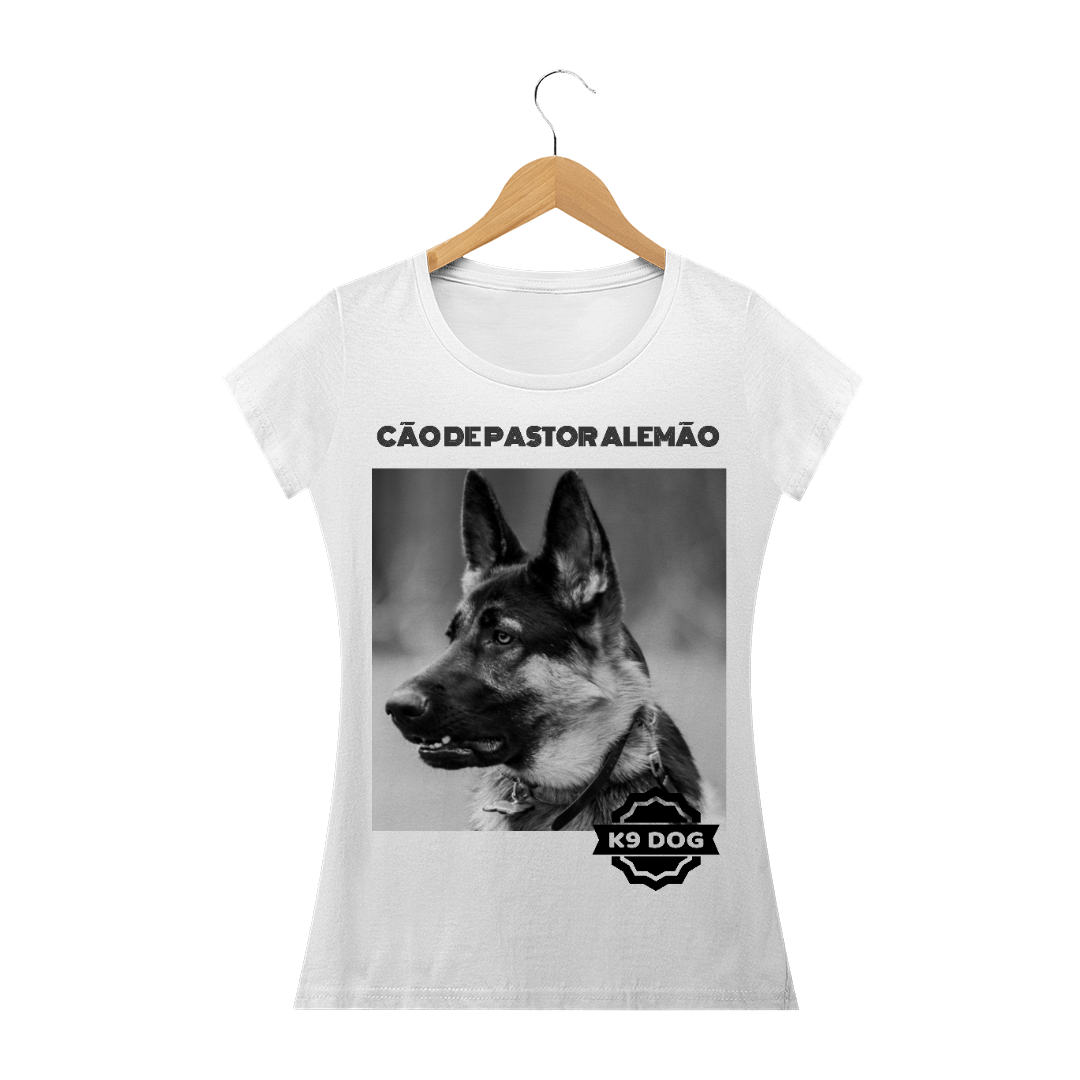 Nome do produto  Camiseta Feminina Prime Pastor Alemão K9 Dog - Mod. 02