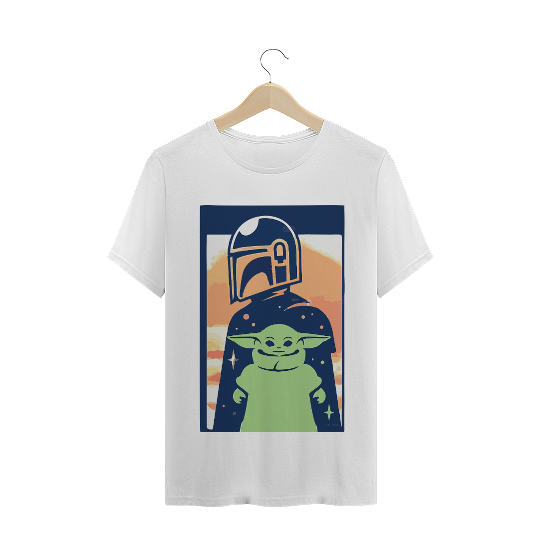 Nome do produto  Camiseta Masculina - Mandalorian e Baby Yoda