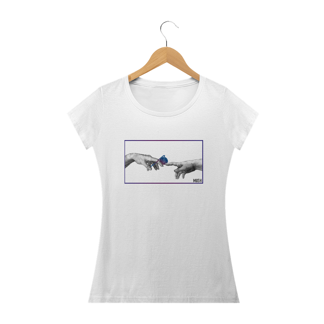 Nome do produto  Mushelangelo Branca (Baby look)