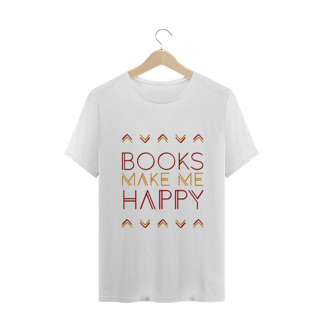 Nome do produto  Camiseta Books Happy