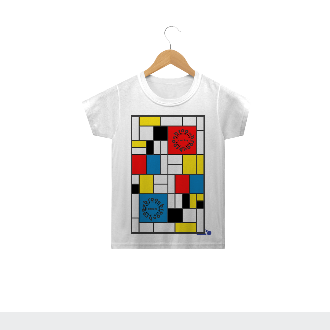 Nome do produto  Camiseta Infantil Mondrian