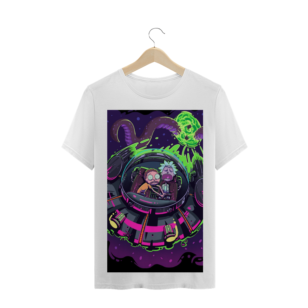 Nome do produto: Camiseta Rick e Morty Nave