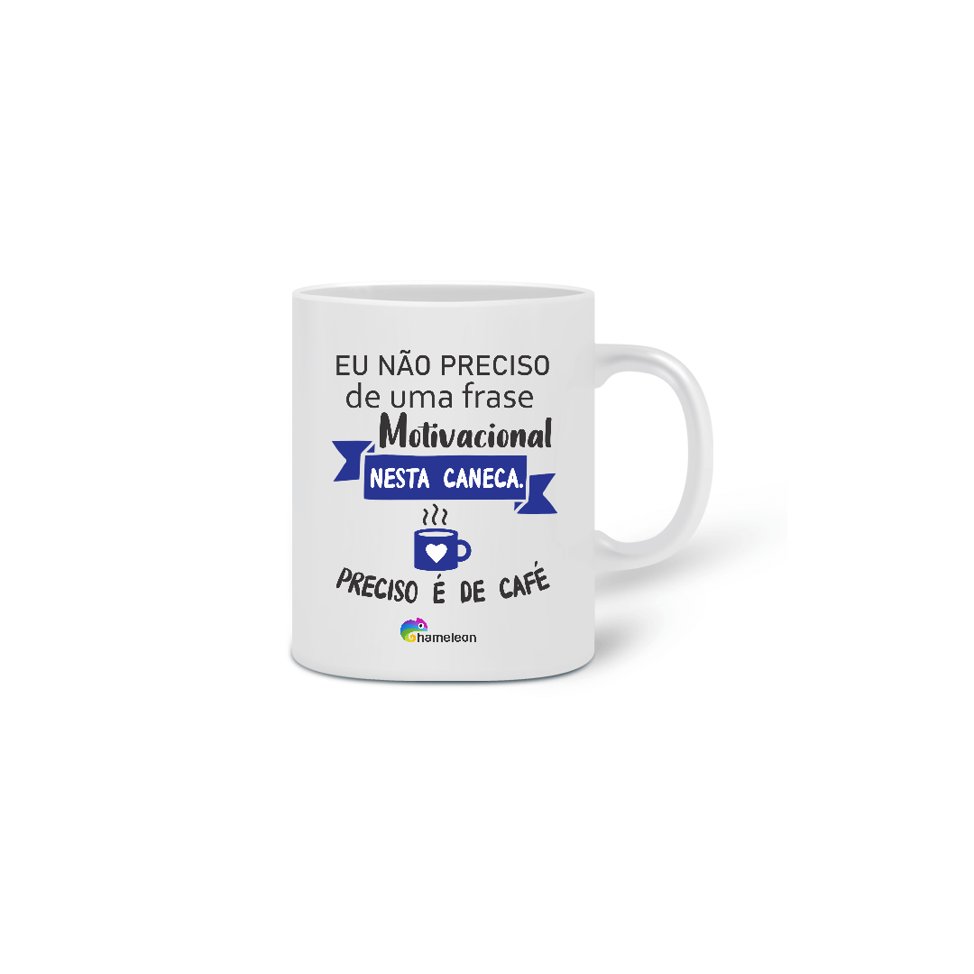 Nome do produto: Caneca Café Sem Frase Motivacional