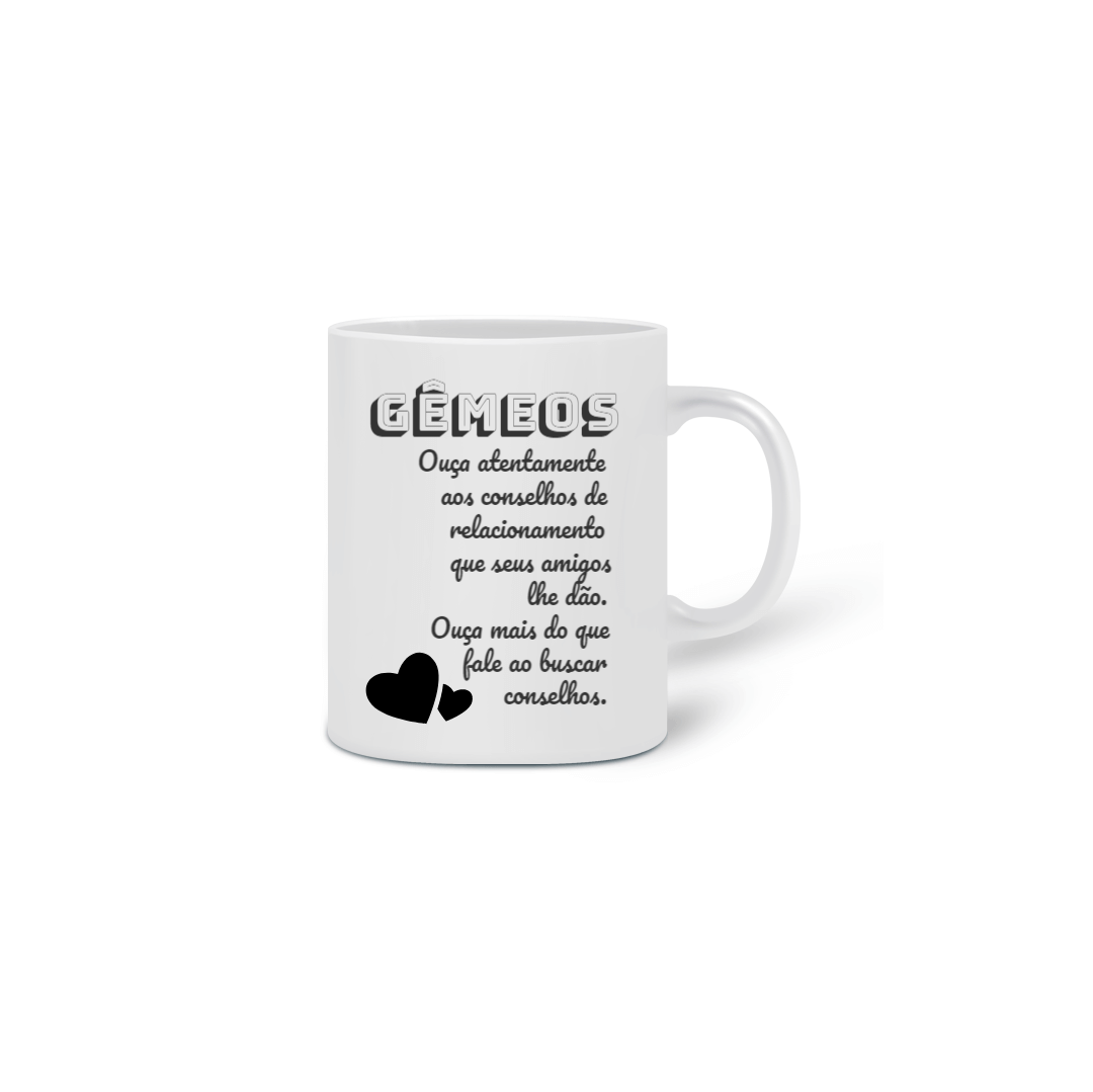 Nome do produto  Caneca Signos Gêmeos