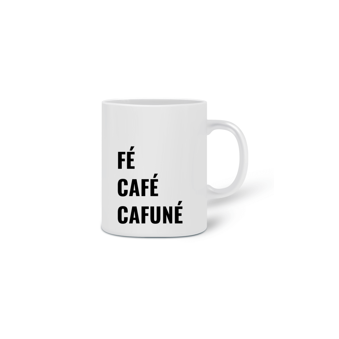 Nome do produto  Caneca Fé, café, cafuné