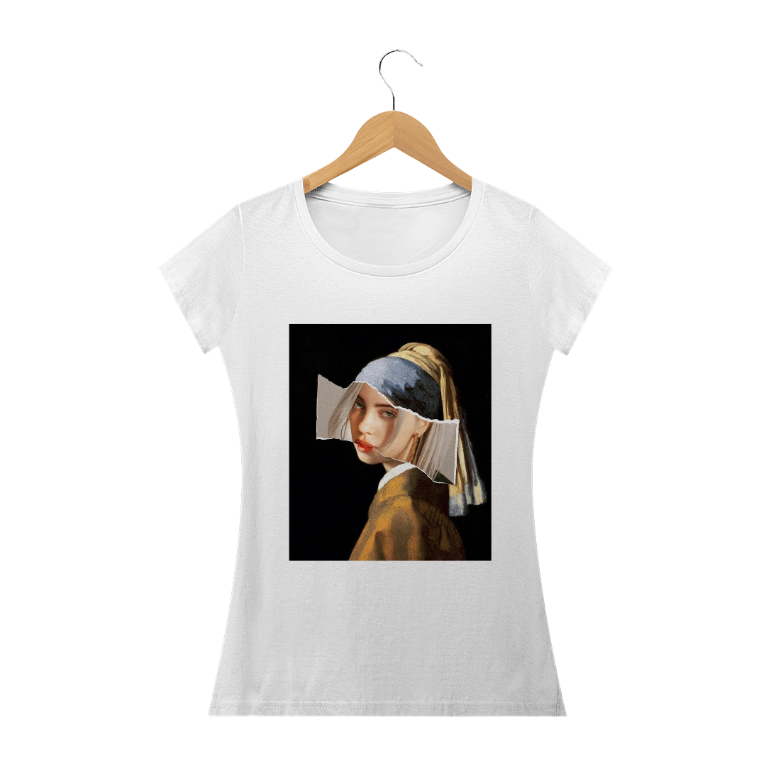 Nome do produto: Blusa moça com o Brinco de Pérola 