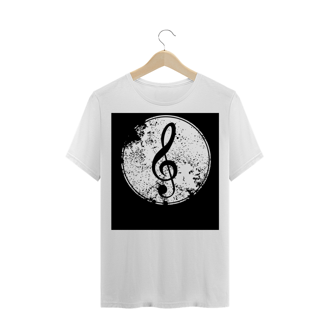 Nome do produto: Camiseta Preta - Clave de Sol