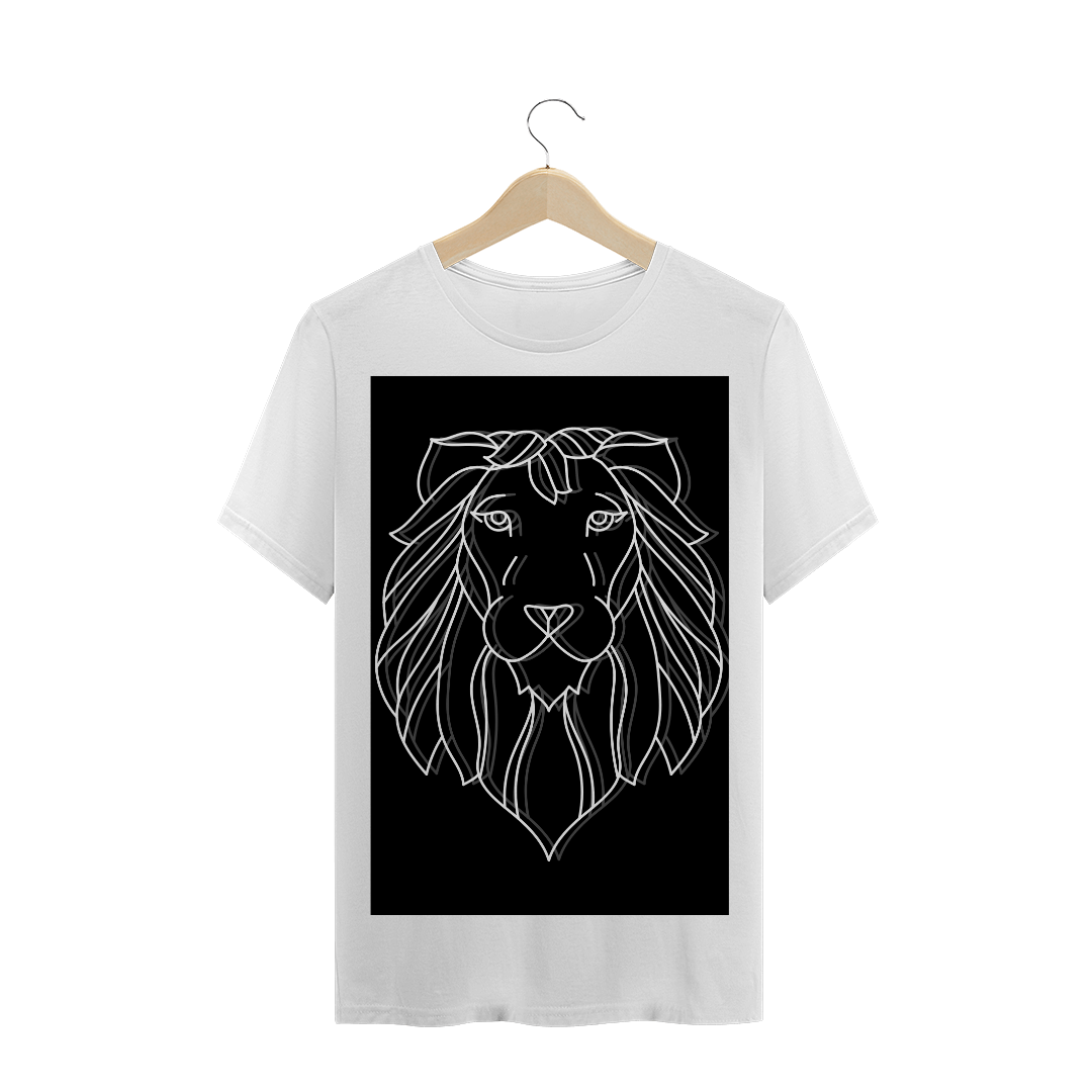 Nome do produto  Camiseta preta - Leão