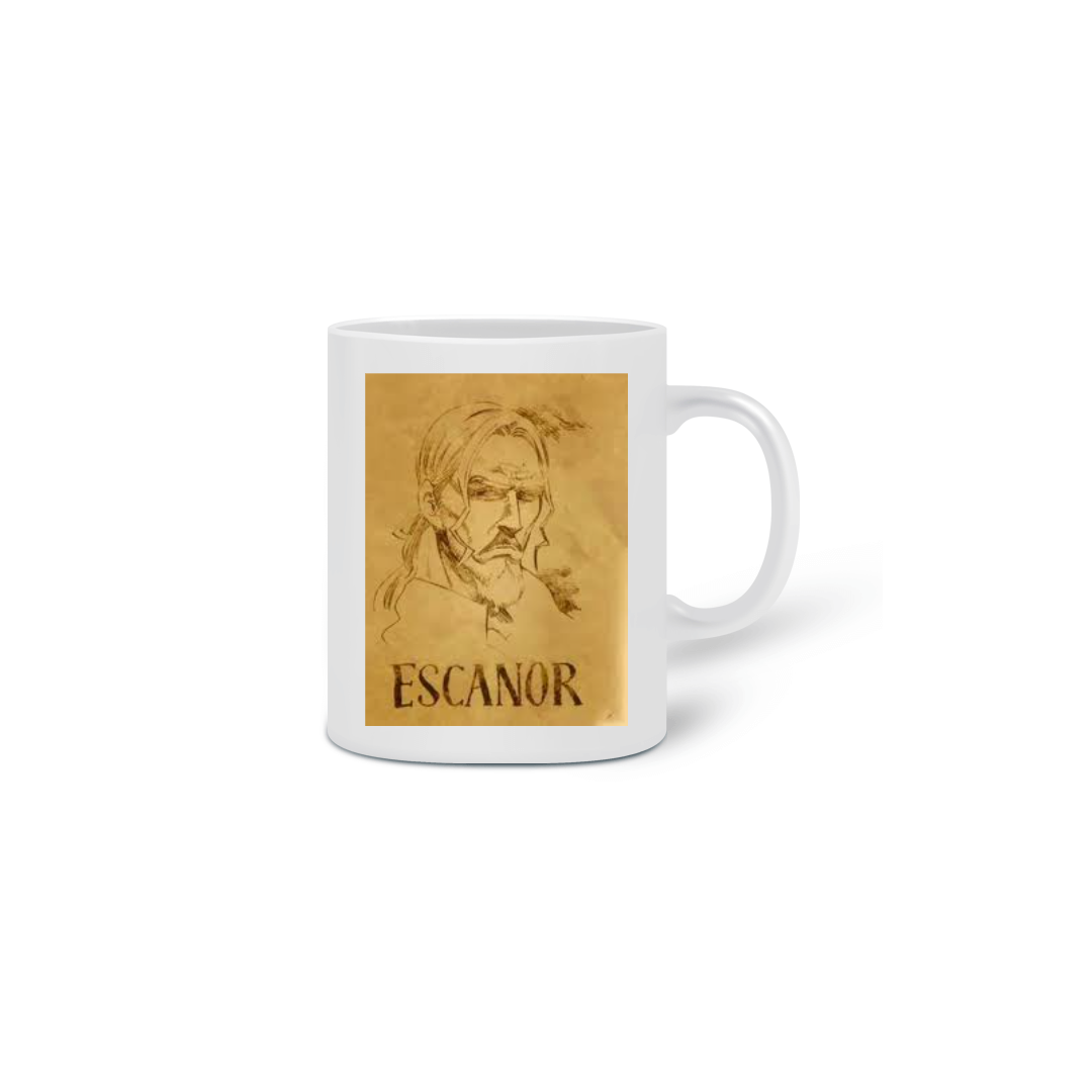 Nome do produto  caneca escanor cartaz de procurado