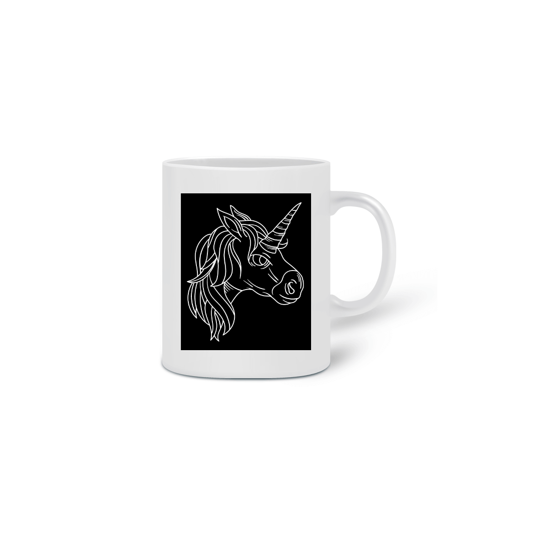 Nome do produto  Unicórnio Tattoo - Caneca