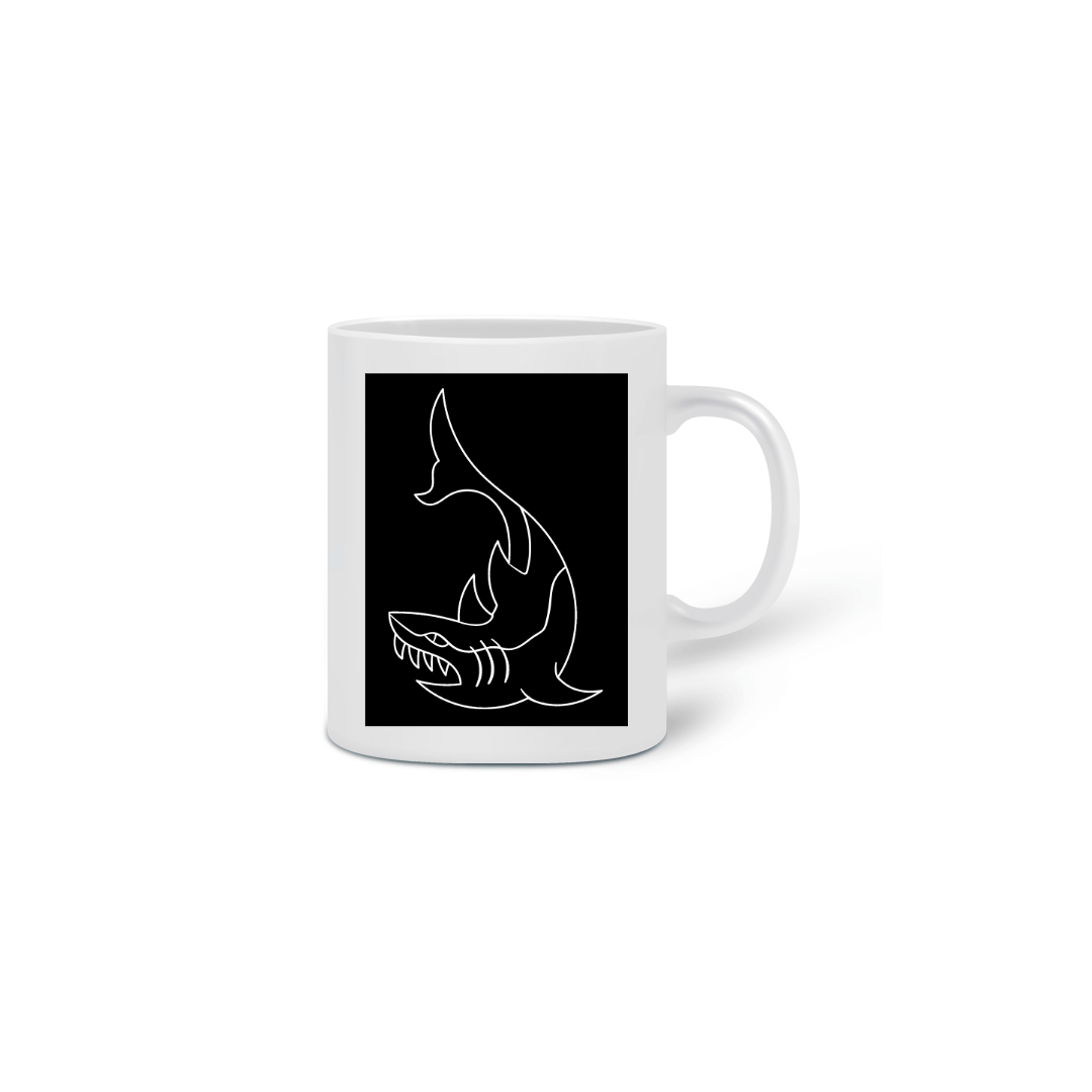 Nome do produto  Tubarão Tattoo - Caneca