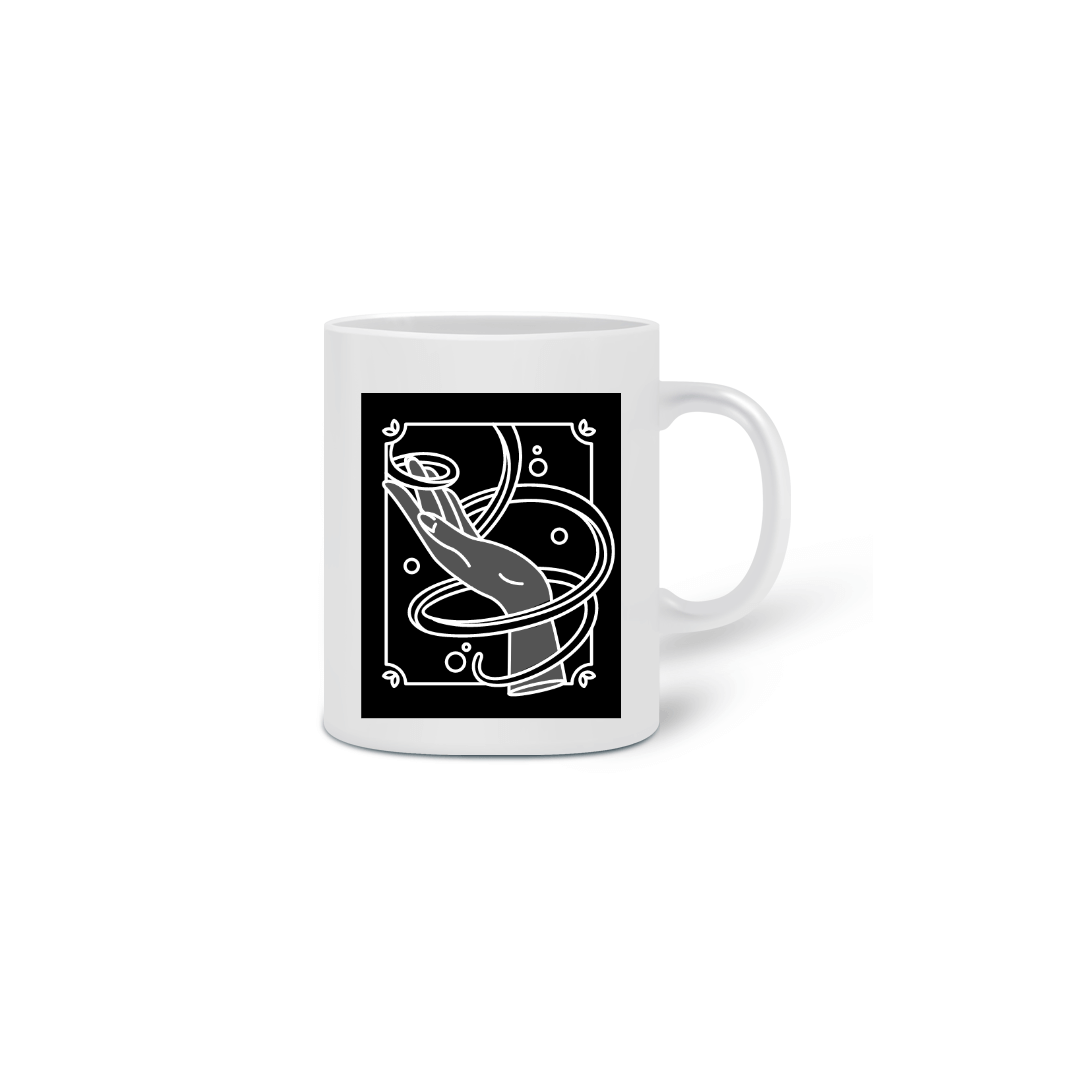 Nome do produto  Mão Tattoo - Caneca