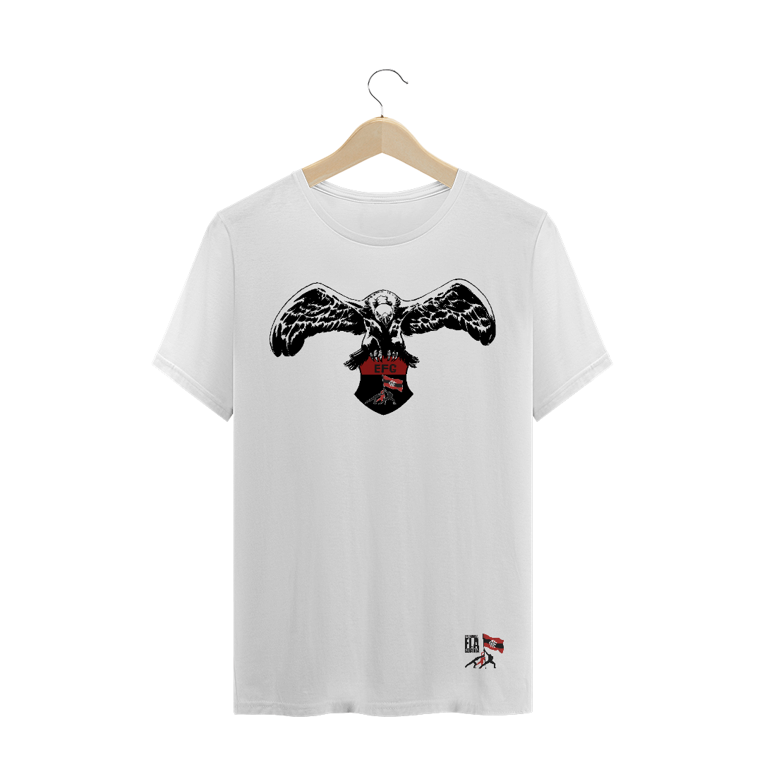 Nome do produto  T-shirt Plus Size Branca do Urubu da Embaixada Fla-Goiânia