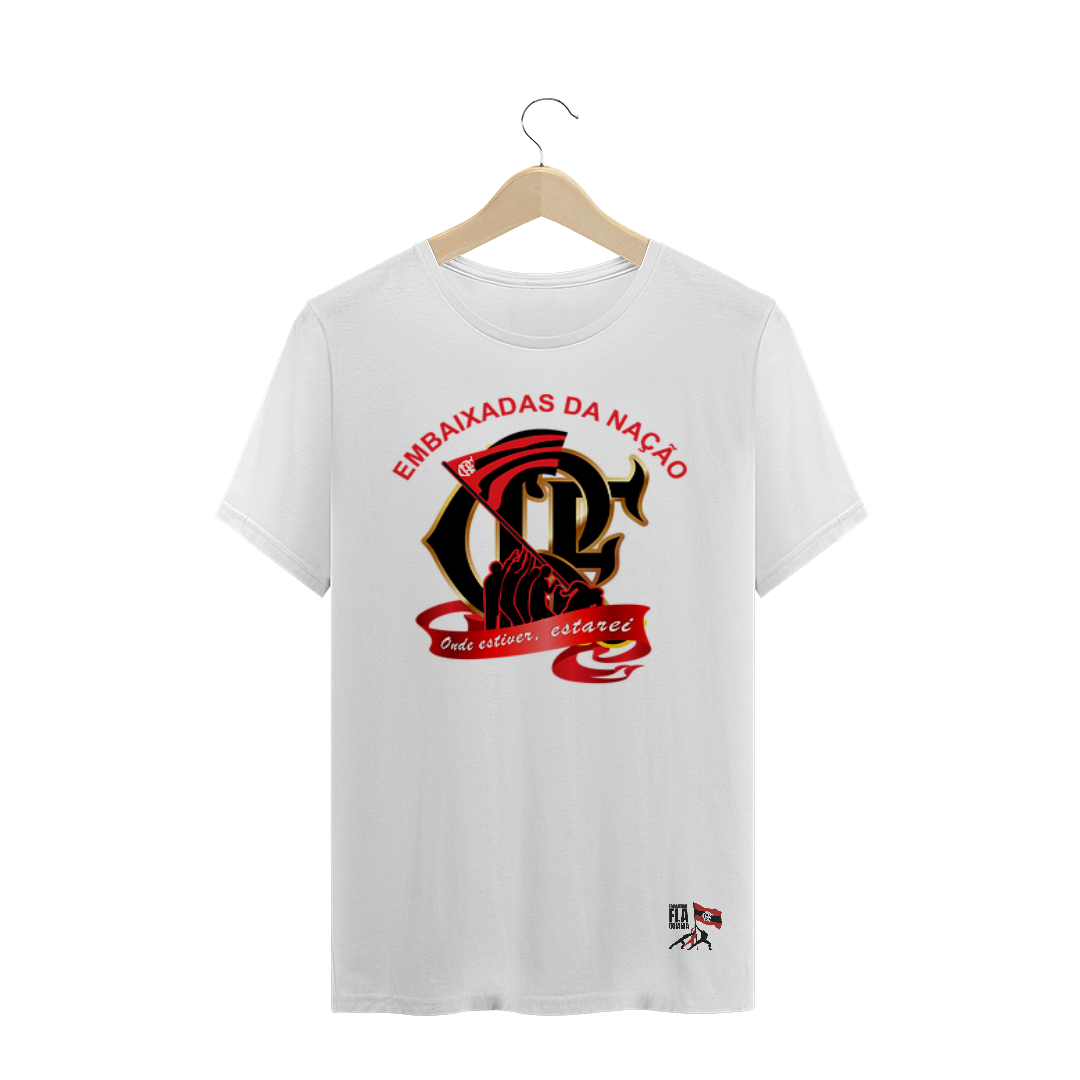 Nome do produto  T-shirt Branca Embaixadas da Nação