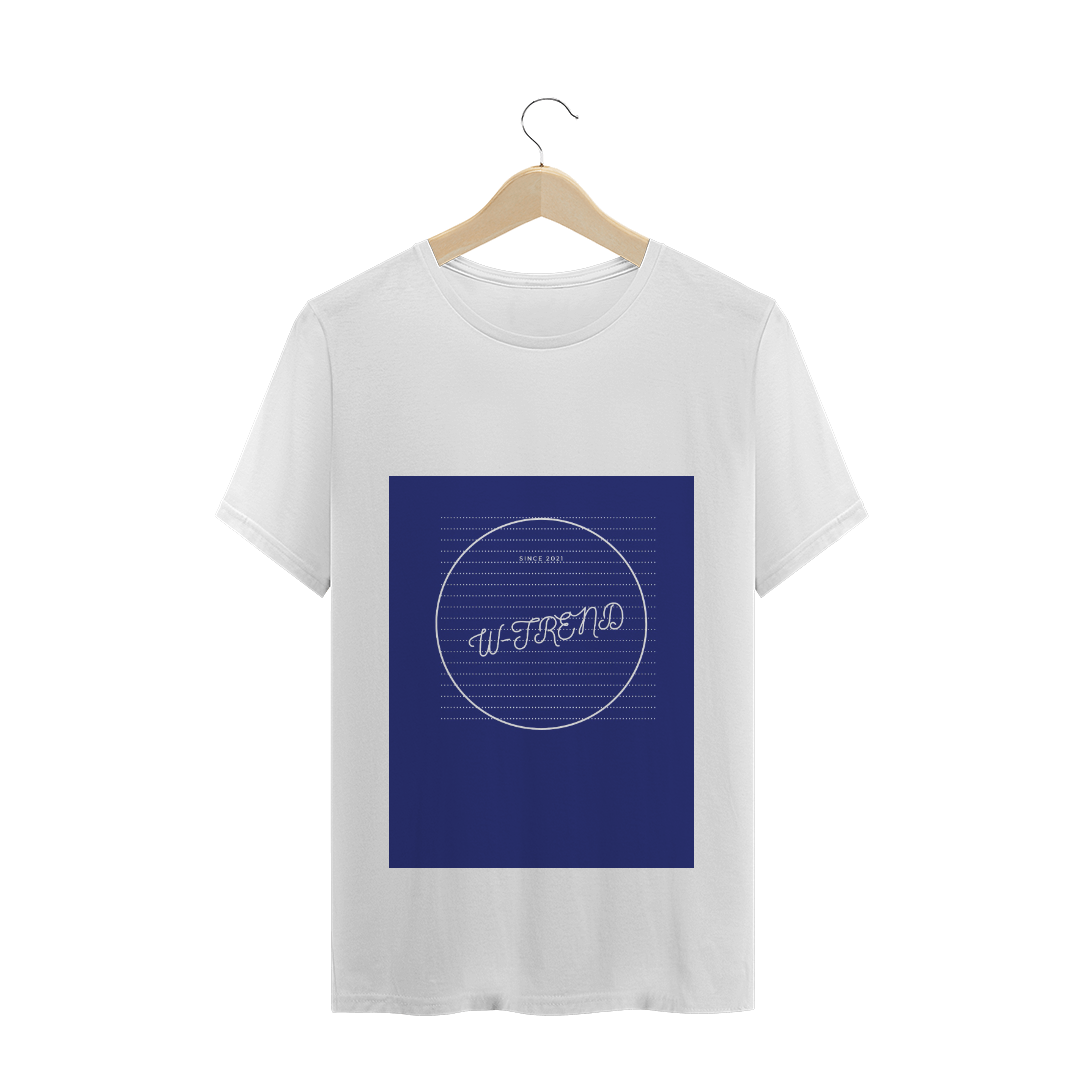 Camiseta W-Trend azul pontilhado