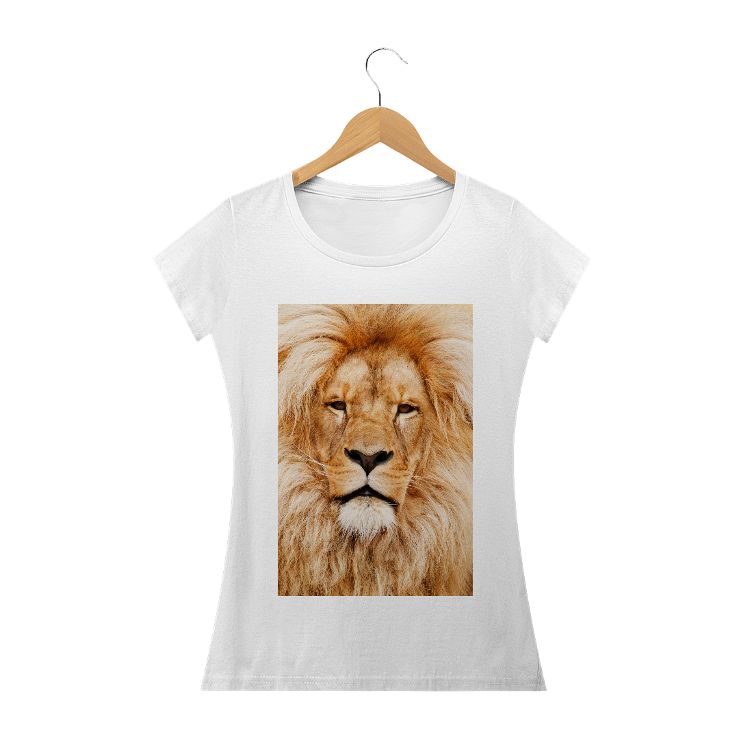Nome do produto  Camiseta feminina Leão