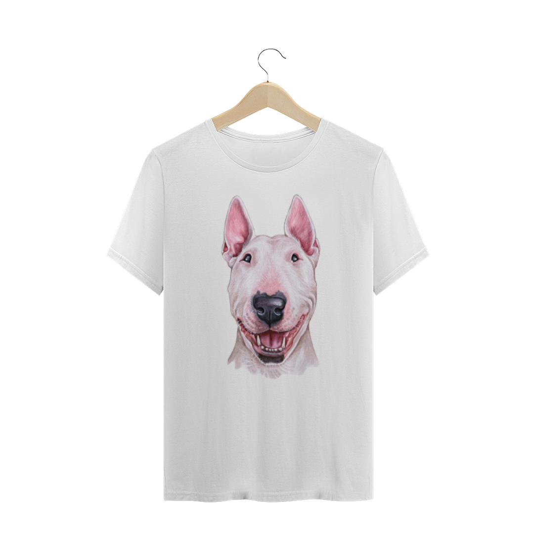 Nome do produto: Camiseta bull terrier branco